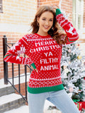 Cartoon Embroidered Knitted Sweater