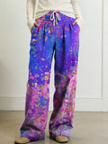 Women's Flowers Floral Patterns Art Print Casual Pants